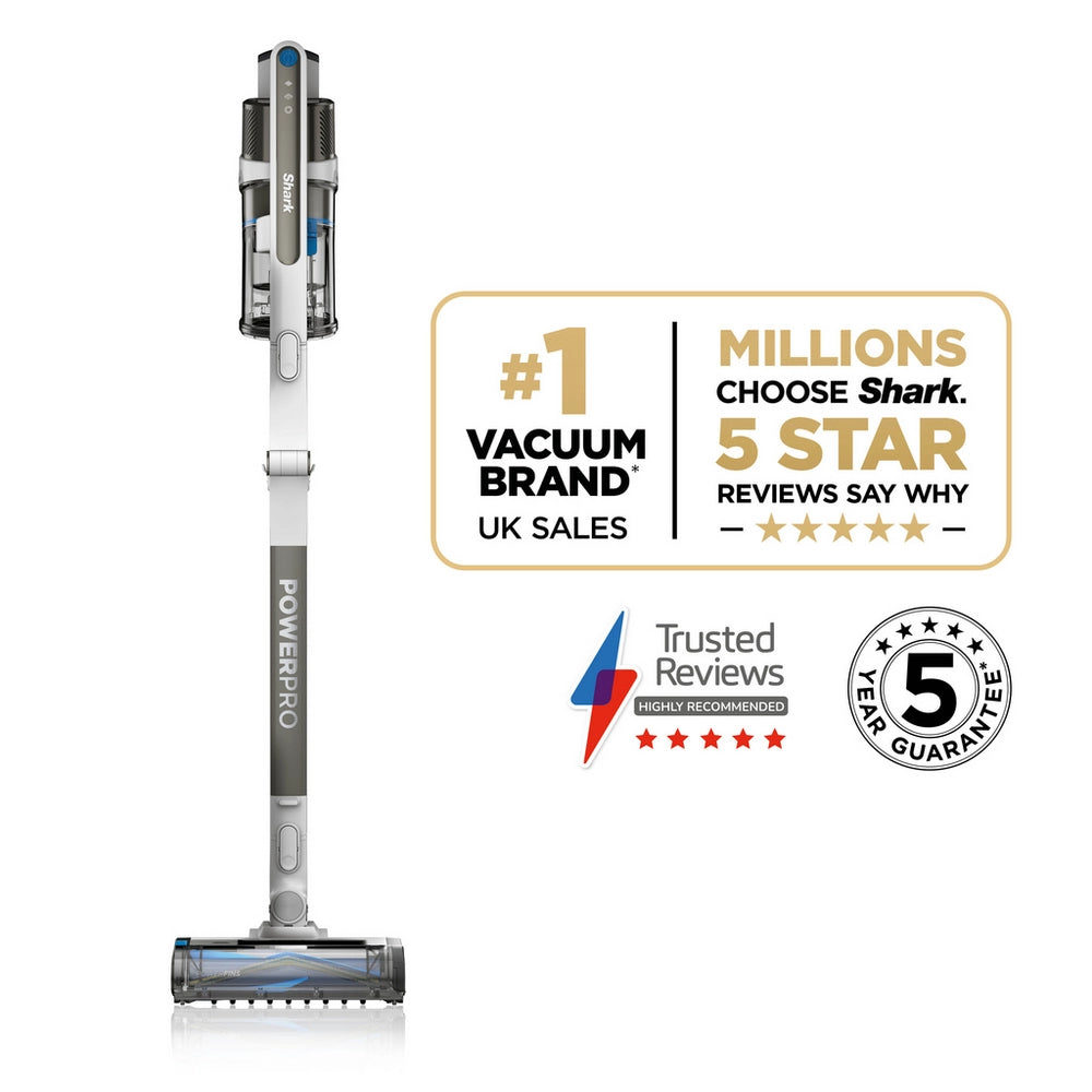 Shark IZ380UKT PowerPro Pet Cordless Stick Vacuum Cleaner - 50 Minutes Run Time - Java Metallic