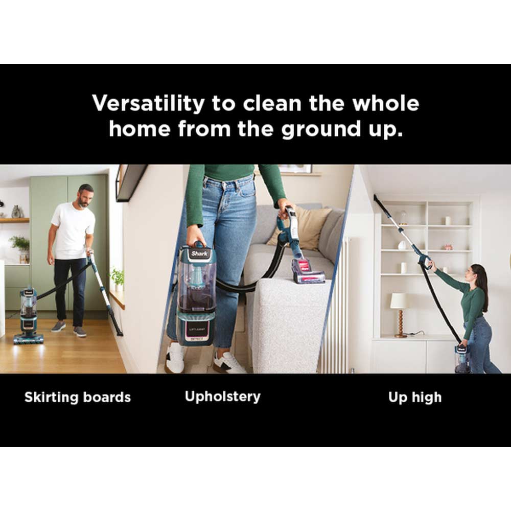 Shark LA791UKT Detect Pet Pro Upright Corded Vacuum - Adriatic Teal / Silver
