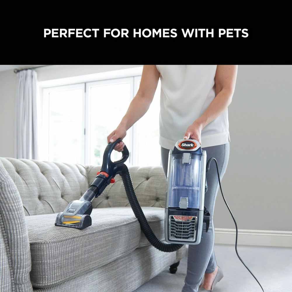 Shark NZ801UKT Anti Hair Wrap Upright Vacuum Cleaner with Powered Lift- Away TruePet - Blue
