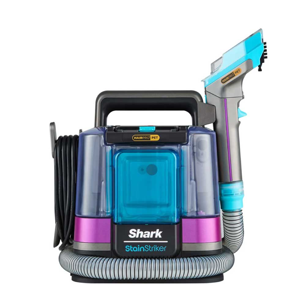 Shark PX250UKT StainStriker HairPro Pet Stain & Spot Cleaner - Dark Silver & Force Fuchsia