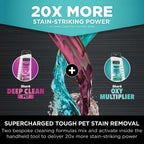 Shark PX250UKT StainStriker HairPro Pet Stain & Spot Cleaner - Dark Silver & Force Fuchsia