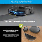 Shark RV2620WAUK Matrix Plus 2 in 1 Self Empty Robot Vacuum & Mop - 110 Minutes Run Time - Black