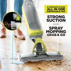 Shark VM200UK VacMop Cordless 2-in-1 with Targeted Spray - 9 Min Run Time - Charcoal Grey