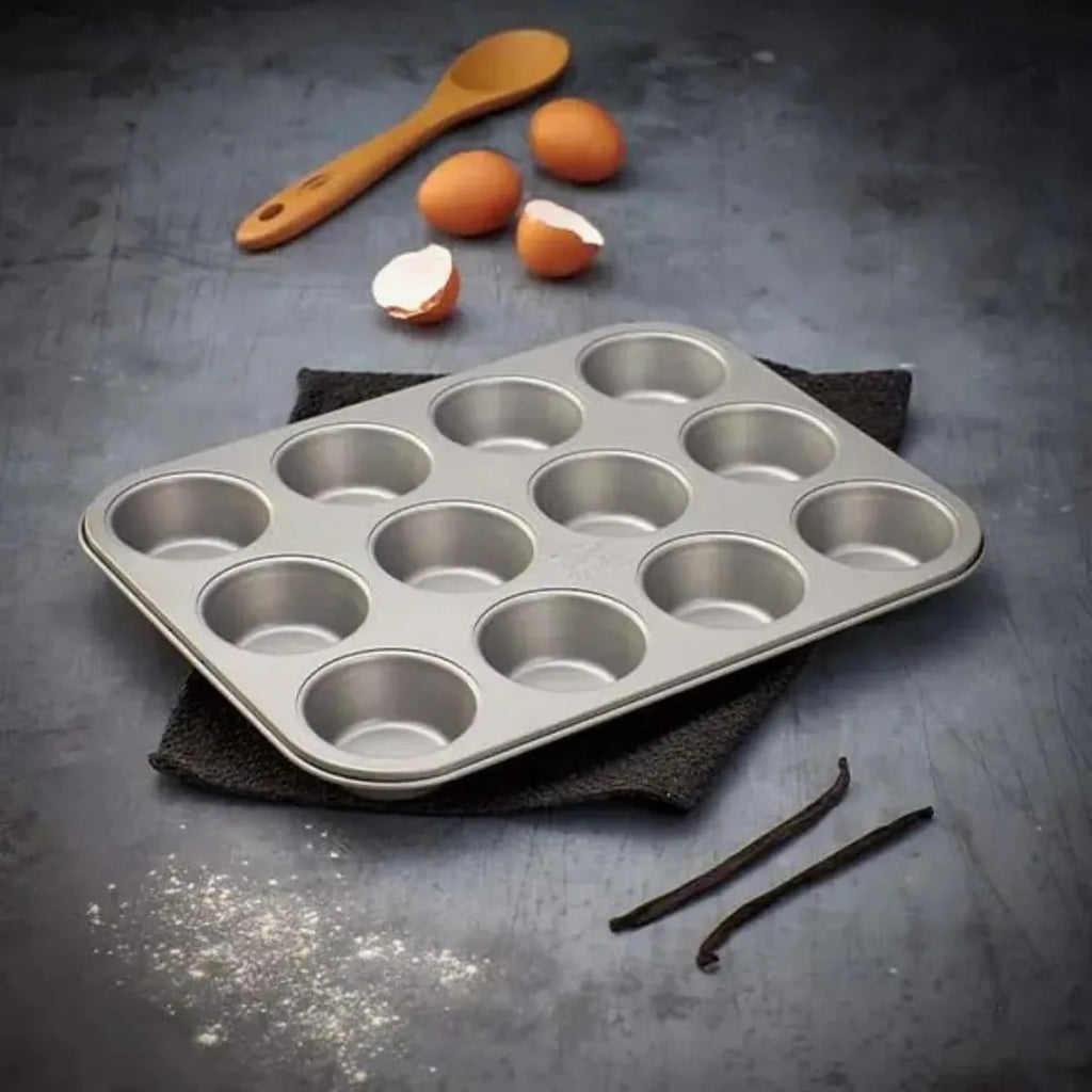 Stellar SJM57 James Martin, Bakers Collection 12 Cup Cupcake/Muffin Tin, Cup Size 6.5 x 3cm, Non-Stick