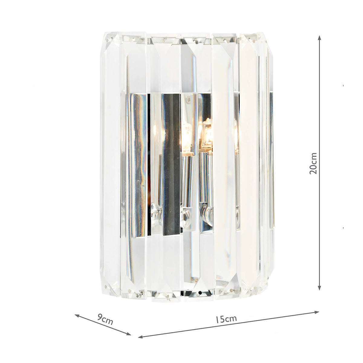 Sketch Wall Light Polished Chrome Crystal<br>Crystal