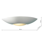 Slice Wall Bracket Unglazed<br>White Ceramic