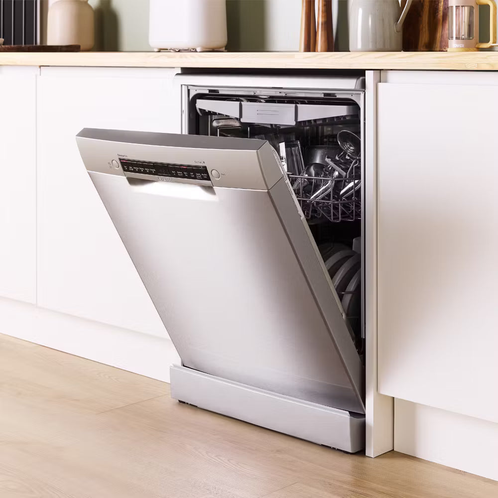 Bosch Series 4 SMS4EMI06G Wifi Connected Full Size Dishwasher - Silver Inox