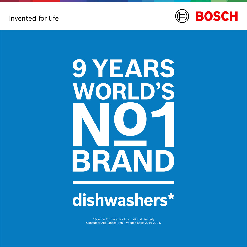 Bosch Series 4 SMS4EMI06G Wifi Connected Full Size Dishwasher - Silver Inox