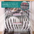 Bosch Series 4 SMS4EMI06G Wifi Connected Full Size Dishwasher - Silver Inox
