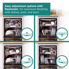 Bosch Series 4 SMS4EMI06G Wifi Connected Full Size Dishwasher - Silver Inox