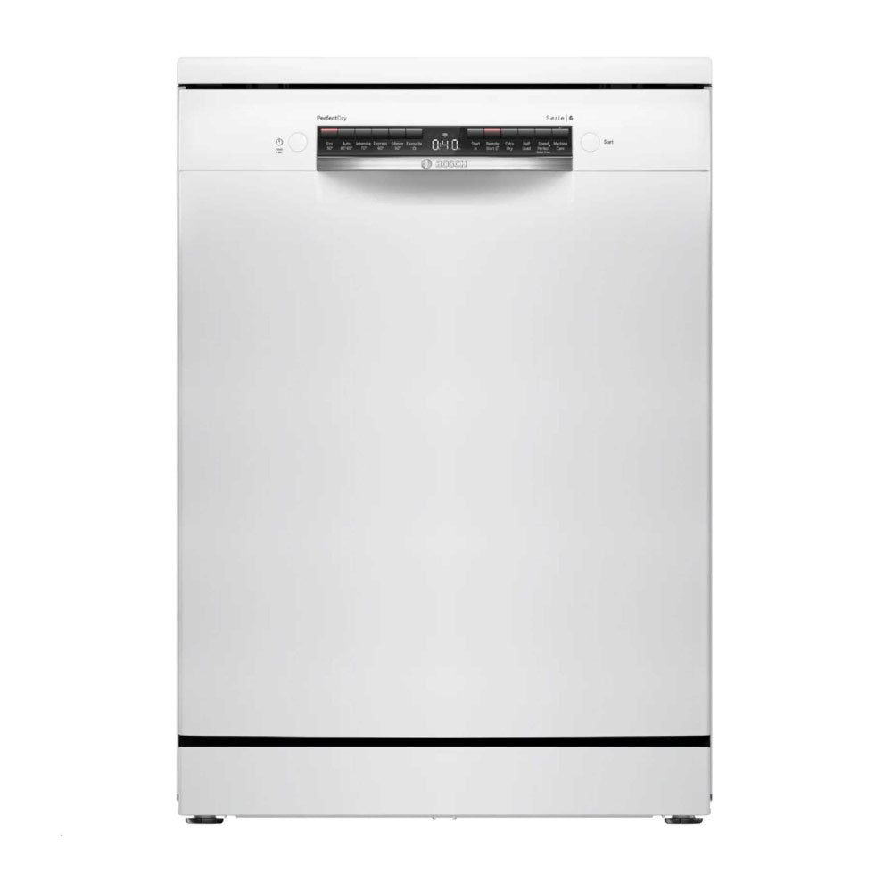 Bosch Series 6 SMS6ZCW10G Wifi Connected Standard Dishwasher - White