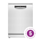 Bosch Series 6 SMS6ZCW10G Wifi Connected Standard Dishwasher - White