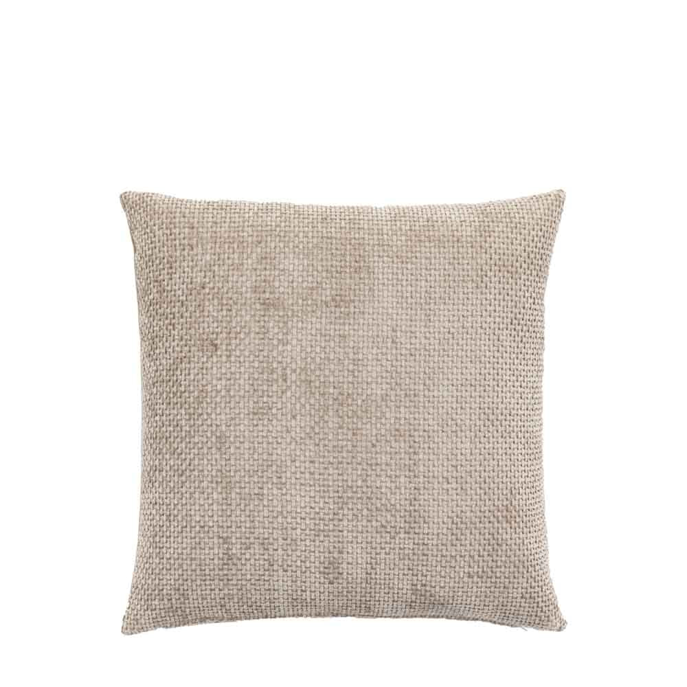 Basketweave Chenille Cushion Cream (2 Pack) - Poly Filled