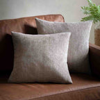 Basketweave Chenille Cushion Cream (2 Pack) - Poly Filled