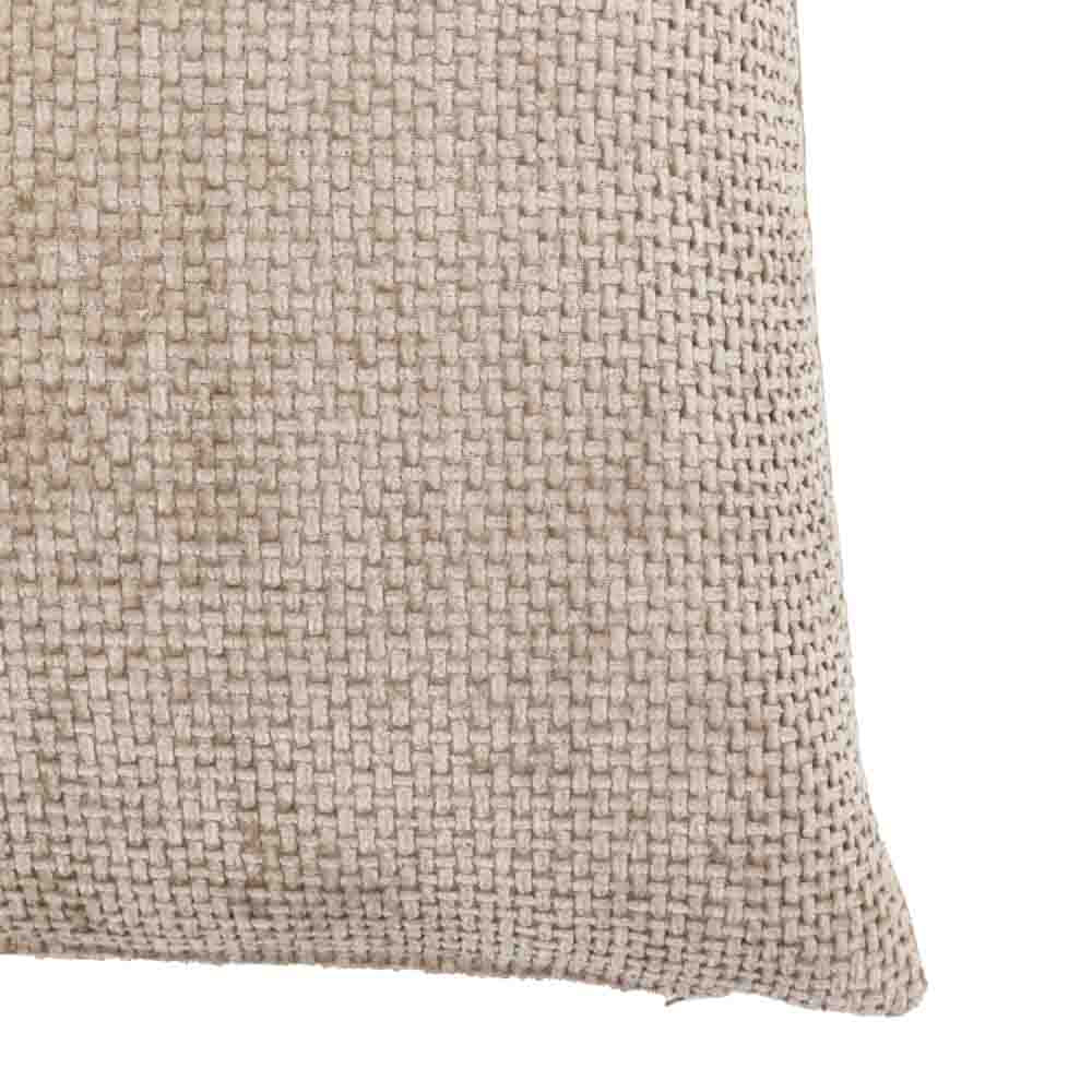 Basketweave Chenille Cushion Cream (2 Pack) - Poly Filled