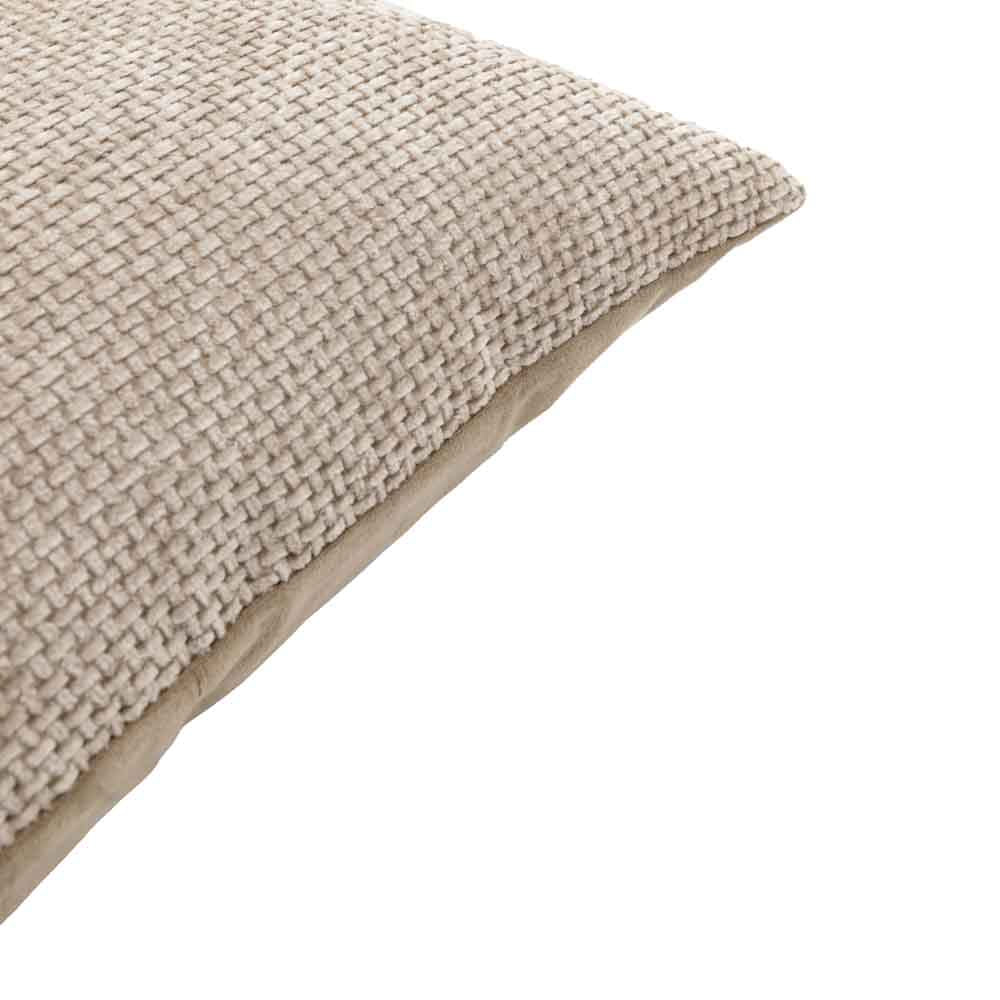 Basketweave Chenille Cushion Cream (2 Pack) - Poly Filled