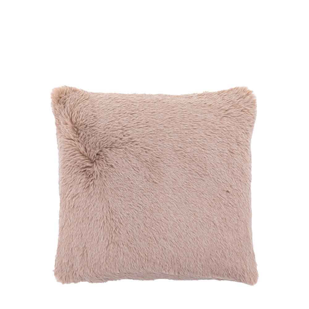 Juniper Faux Fur Cushion Mauve - Feather Filled