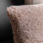 Juniper Faux Fur Cushion Mauve - Feather Filled