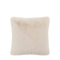 Maple Faux Fur Cushion Oatmeal - Feather Filled