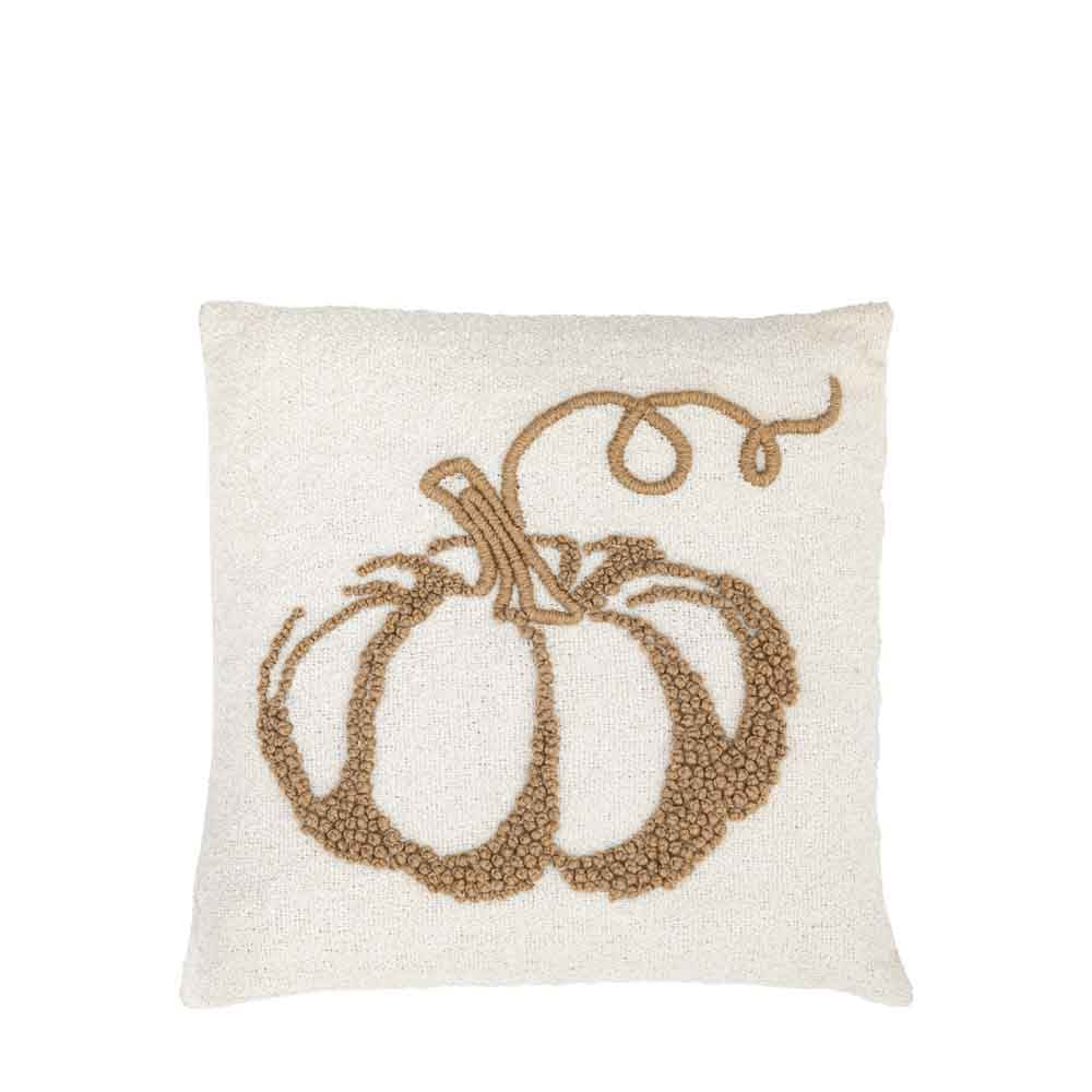 Embroided Pumpkin Cushion - Poly Filled