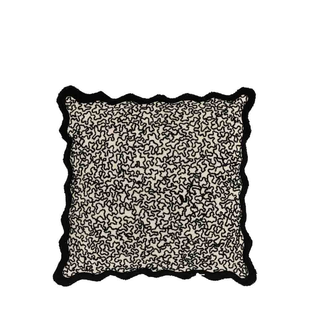 Tabor Cushion Black - Feather Filled