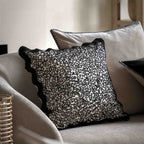 Tabor Cushion Black - Feather Filled
