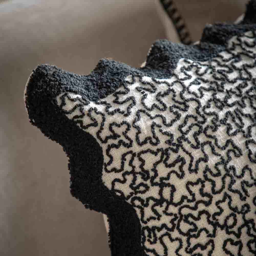 Tabor Cushion Black - Feather Filled