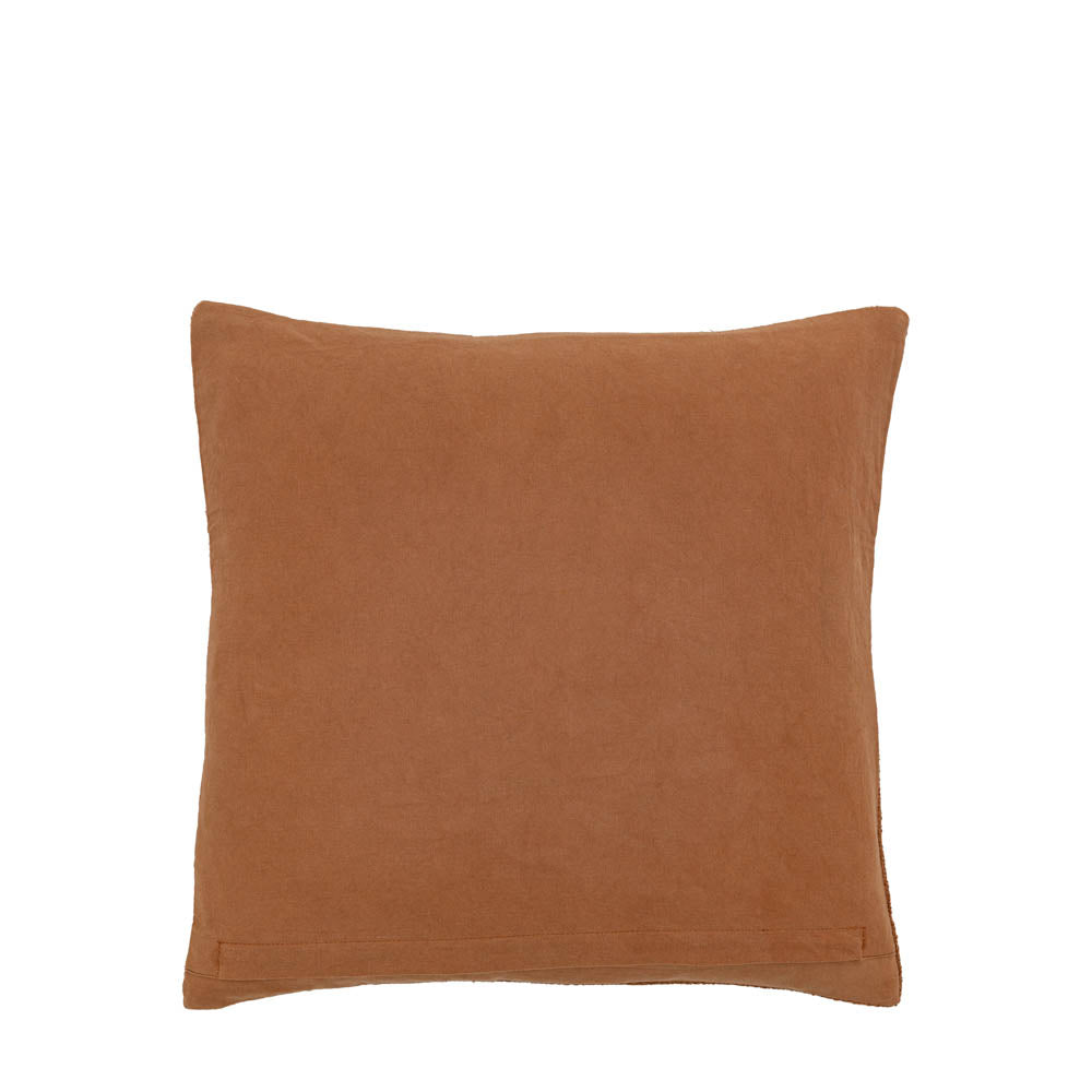 Arlo Embellished Cushion Brown - Feather Filled