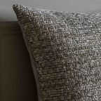 Chenille Cushion Grey - Poly Filled
