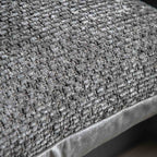 Chenille Cushion Grey - Poly Filled