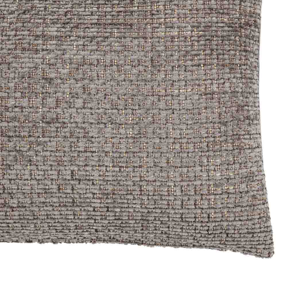 Chenille Cushion Grey - Poly Filled