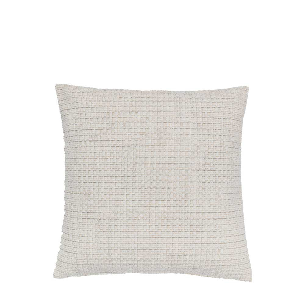 Chenille Cushion Natural - Poly Filled