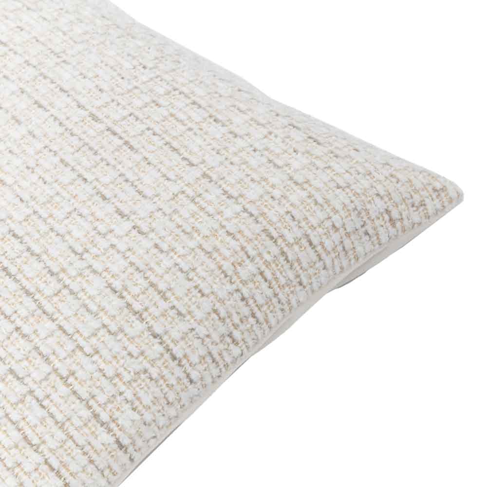 Chenille Cushion Natural - Poly Filled