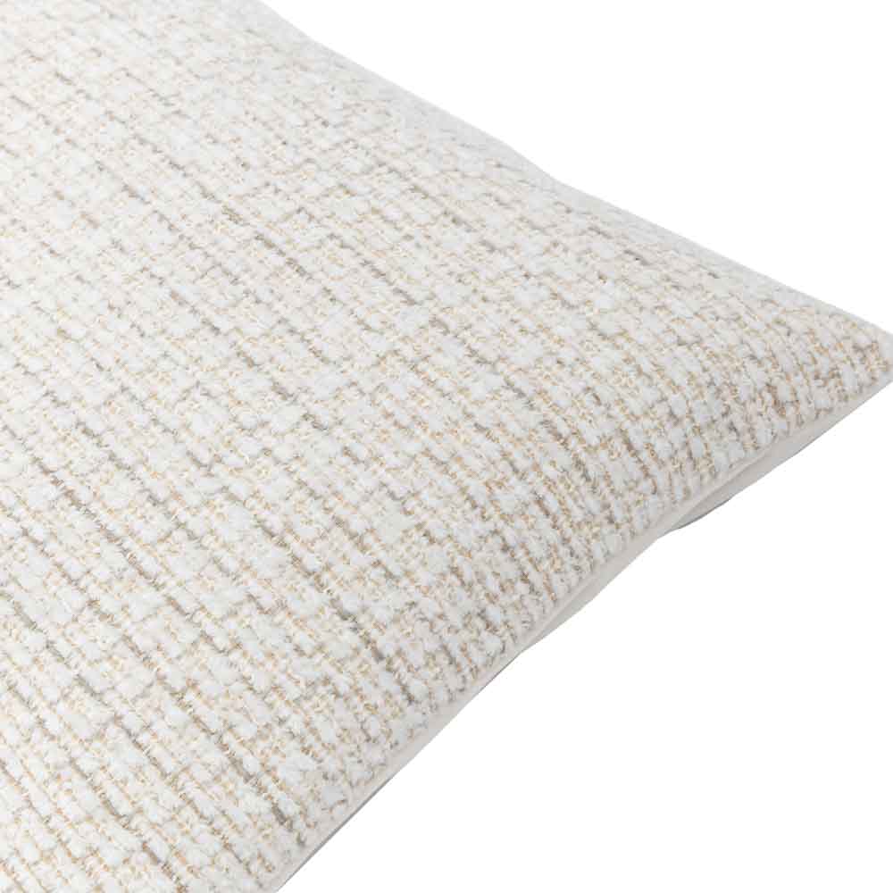 Chenille Cushion Natural - Poly Filled