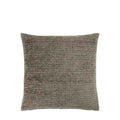 Chenille Cushion Olive - Poly Filled