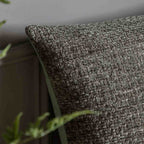 Chenille Cushion Olive - Poly Filled