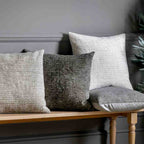 Chenille Cushion Olive - Poly Filled