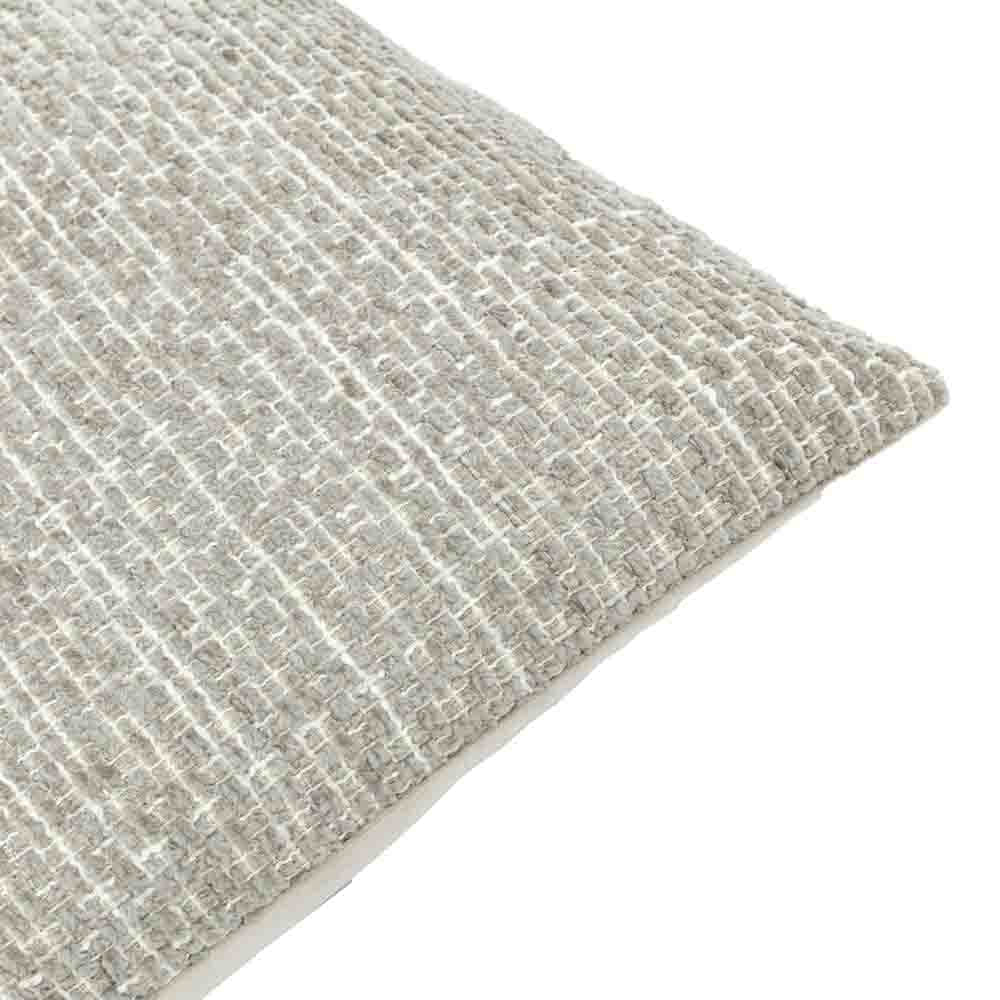 Chenille Cushion Olive - Poly Filled