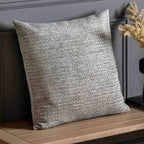 Chenille Cushion Taupe - Poly Filled