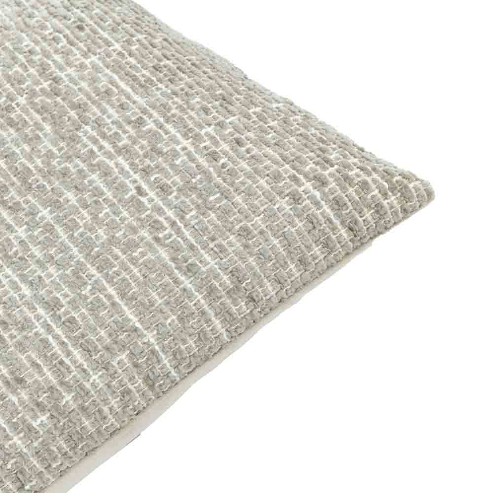 Chenille Cushion Taupe - Poly Filled