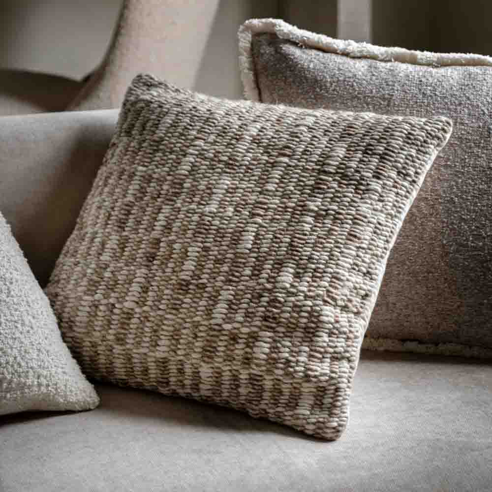 Delamere Cushion Natural - Feather Filled