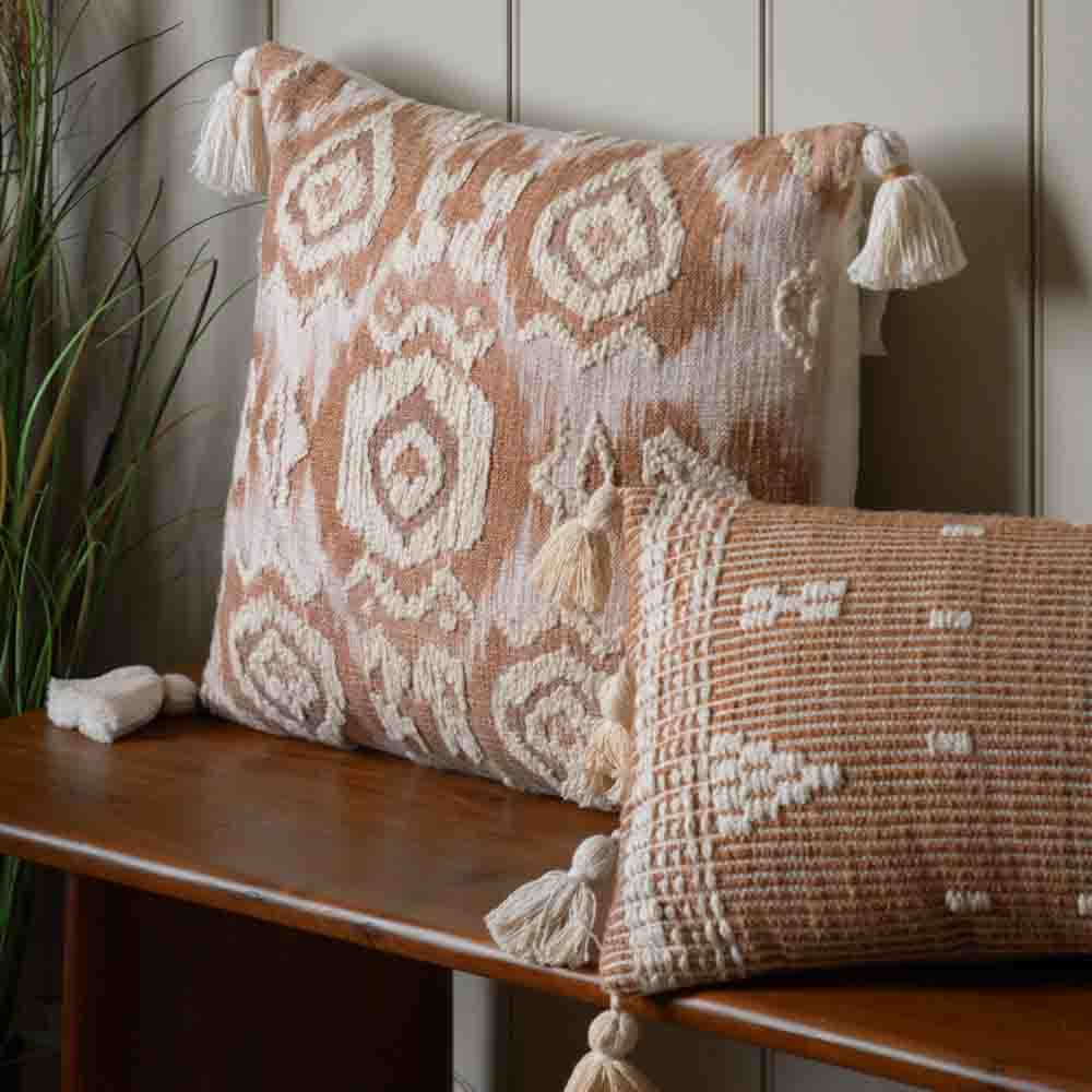 Dharma Embellished Cushion - Feather Filled