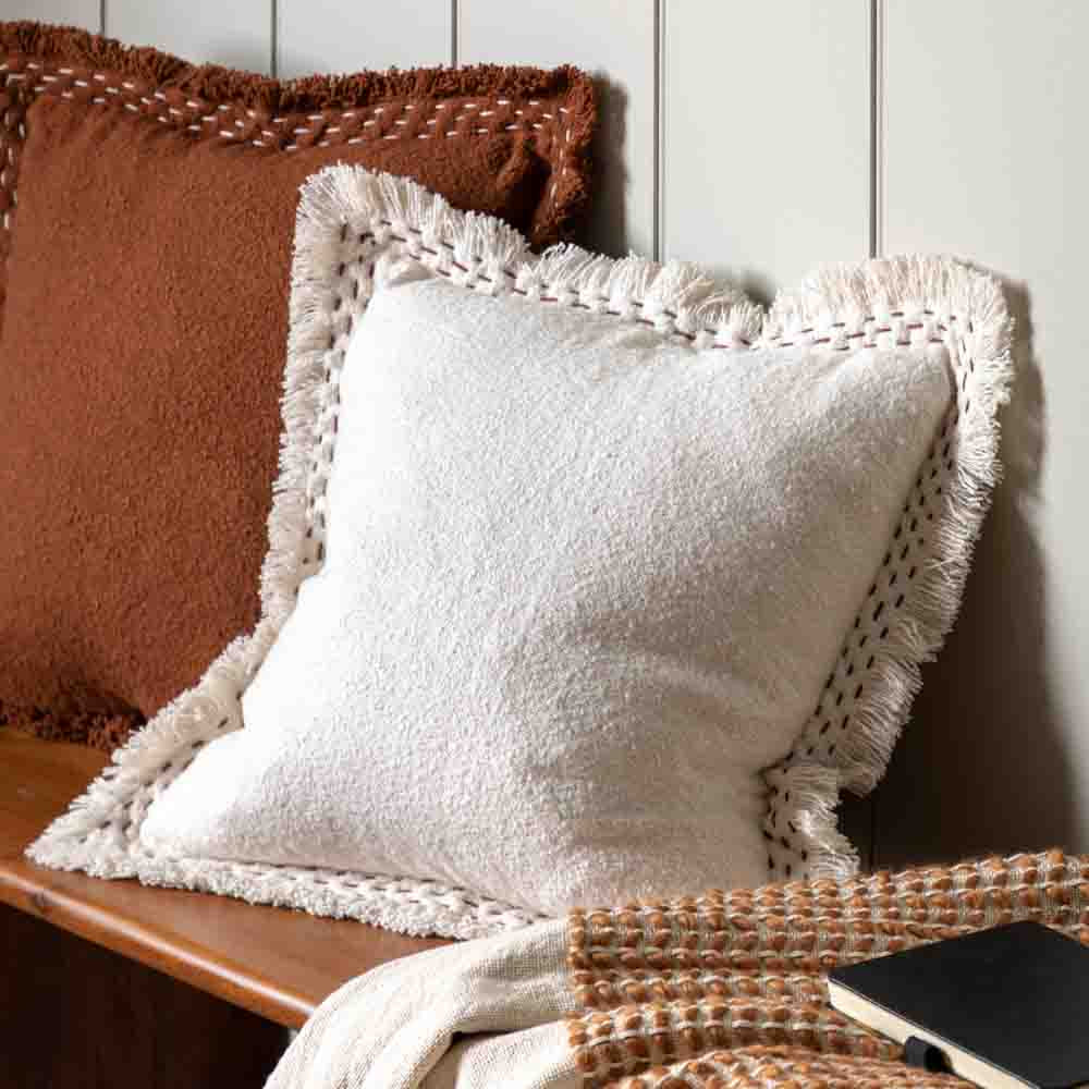 Harmony Cushion Ivory - Poly Filled