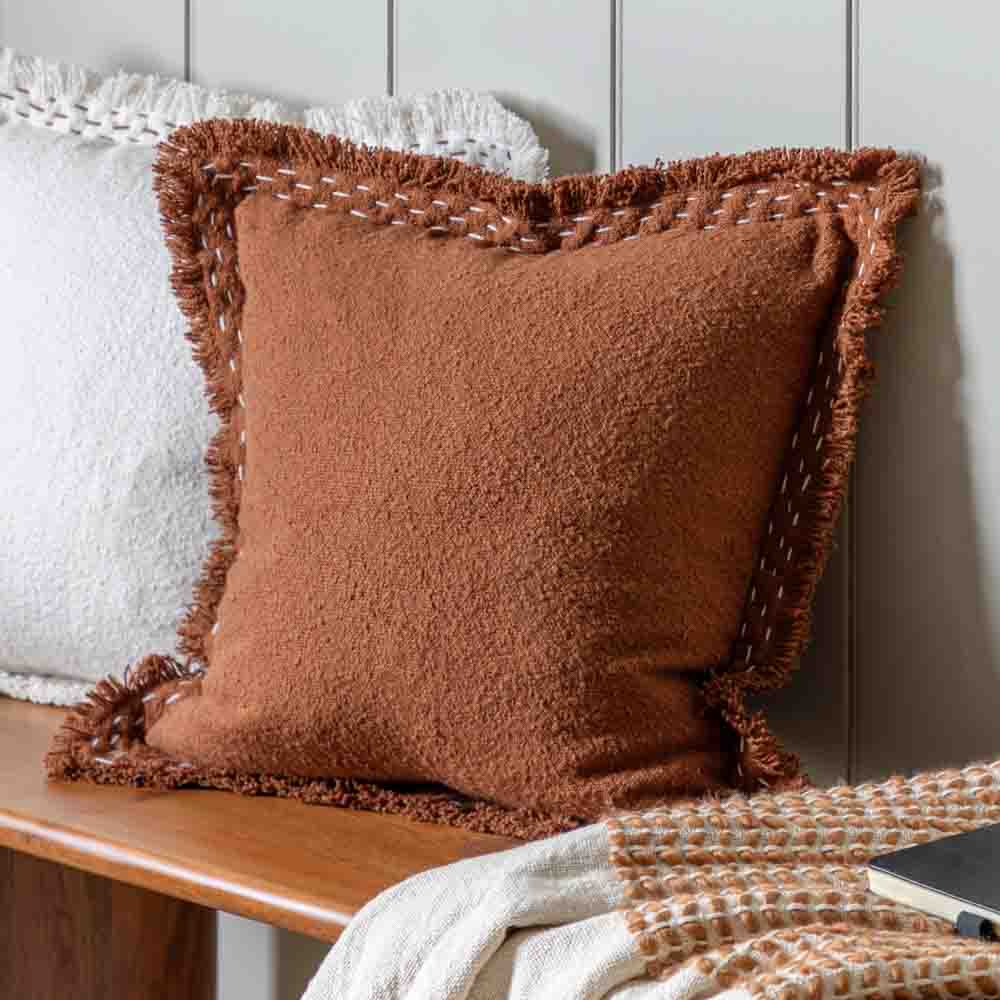 Harmony Cushion Rust - Poly Filled