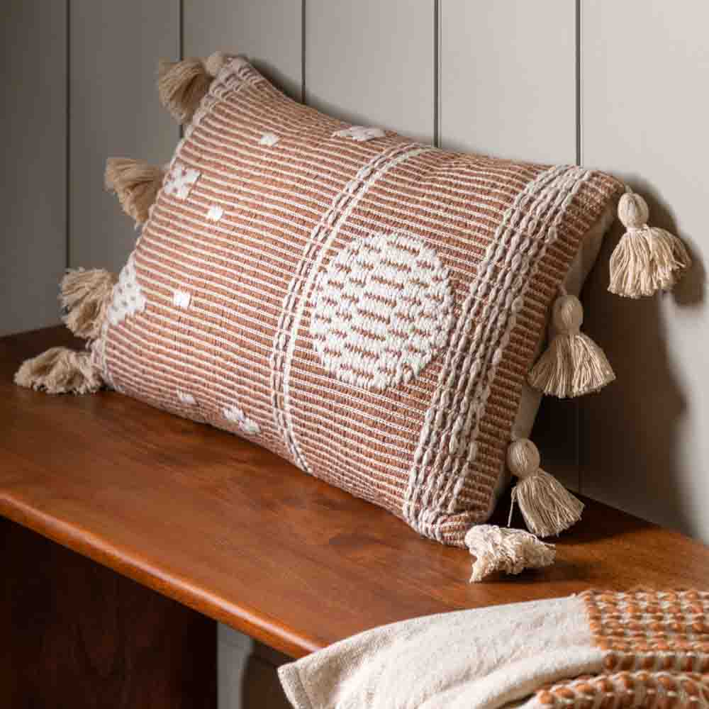 Maputo Pet Tassel Cushion - Feather Filled