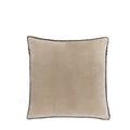 Nico Velvet Cushion Taupe - Poly Filled