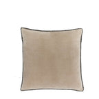 Nico Velvet Cushion Taupe - Poly Filled