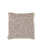 Woodleigh Fringe Cushion Stone - Feather Filled