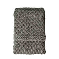 Moss Chunky Knitted Throw Grey