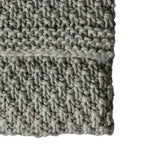 Moss Chunky Knitted Throw Grey